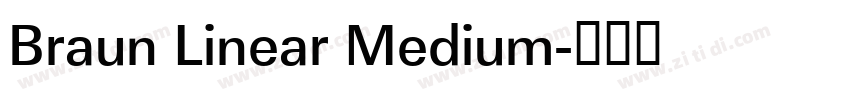 Braun Linear Medium字体转换